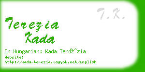 terezia kada business card